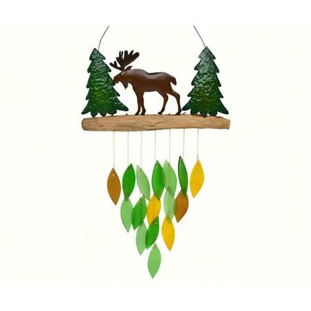 GIFT ESSENTIALS Moose Wind Chime GEBLUEG523